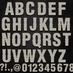 Diamond Alphabet png, Diamond Letters, Rich Letters png, Glam Lettering, Gold and Diamond alphabet, Sparkle letters, Bling alphabet PNG image 2