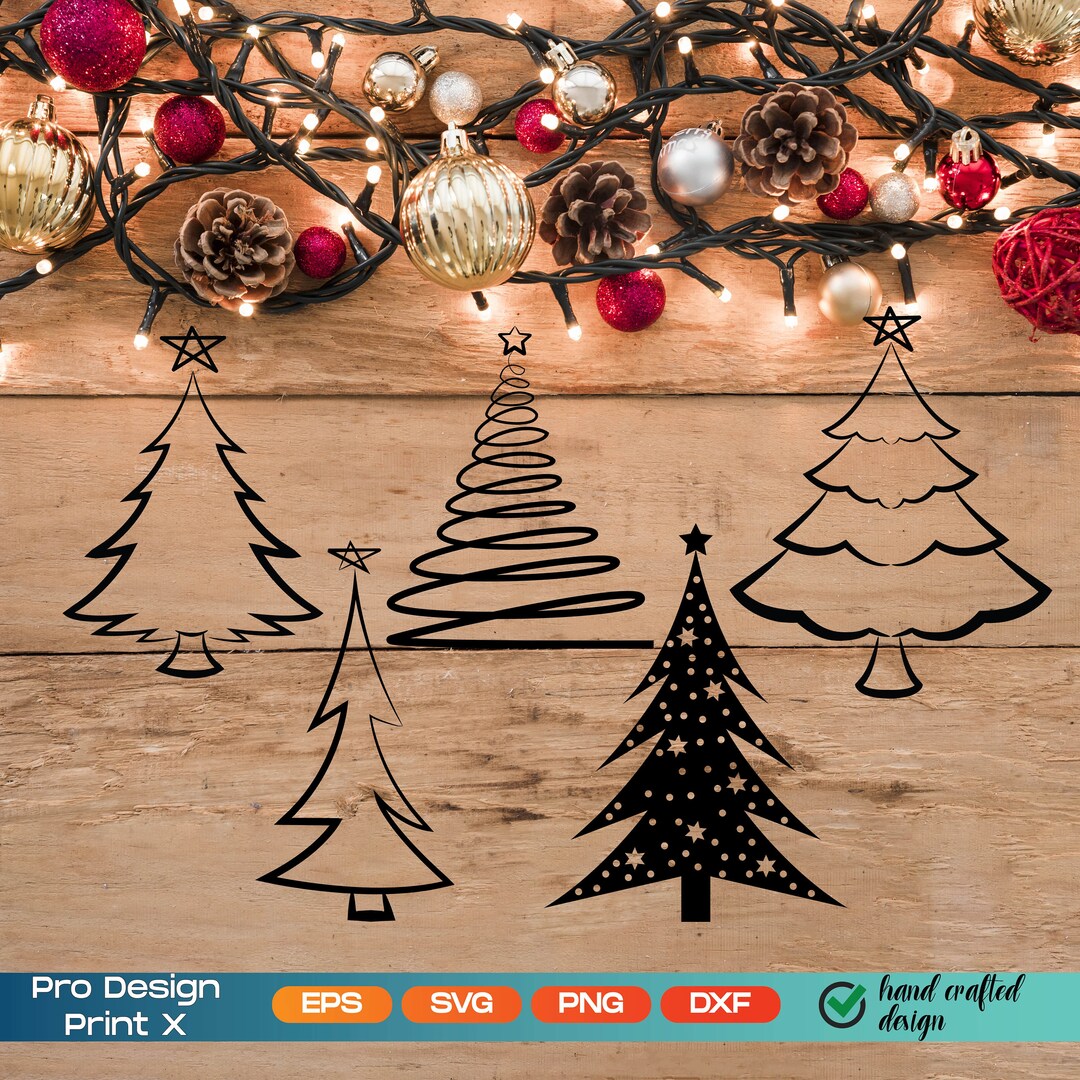 Christmas Tree SVG Cut File, Christmas Tree Bundle Svg,christmas Design ...