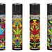 Rare Mandala Weed Clippers Lighters Gas Unique Funny Cool Clipper Lighter Ganja Gas 