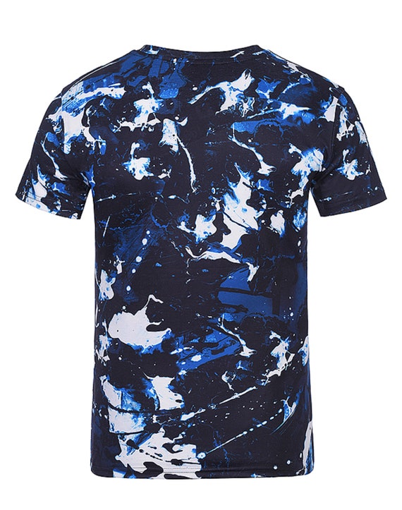 Blue Camo T-Shirt | Etsy Nederland
