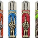 Skeleton Fingers Rare Clipper Lighters Funny Cool Clippers Lighter Gas Refillable Colourful 420 