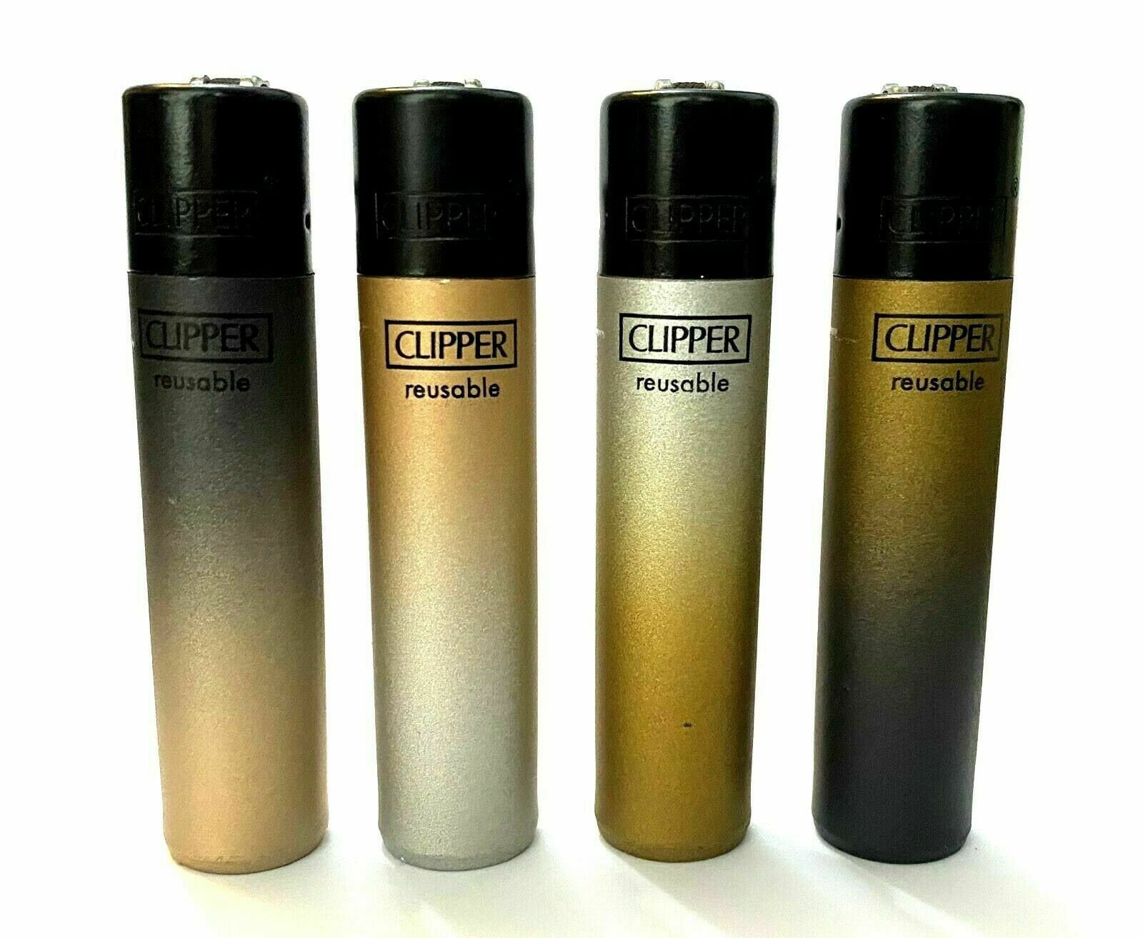 Metallic Gold Gradient Rare Clipper Lighters Funny Cool Lighter 