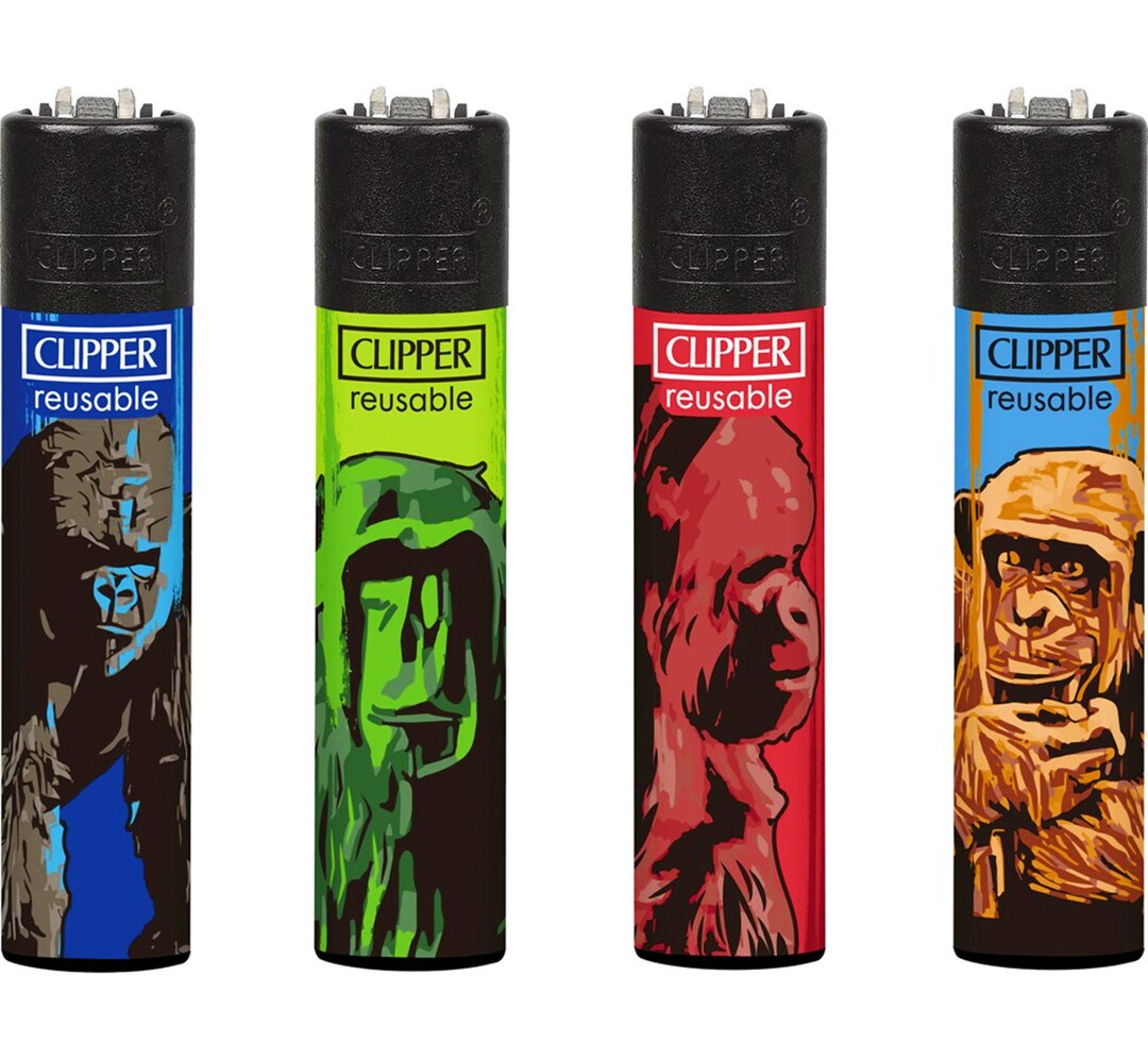 RARE Ape Clipper Lighters Cool Funny Clippers Lighter Gas Refillable