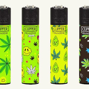 Psychedelic Pattern RARE Clipper Lighters Funny Cool Clippers Lighter Gas