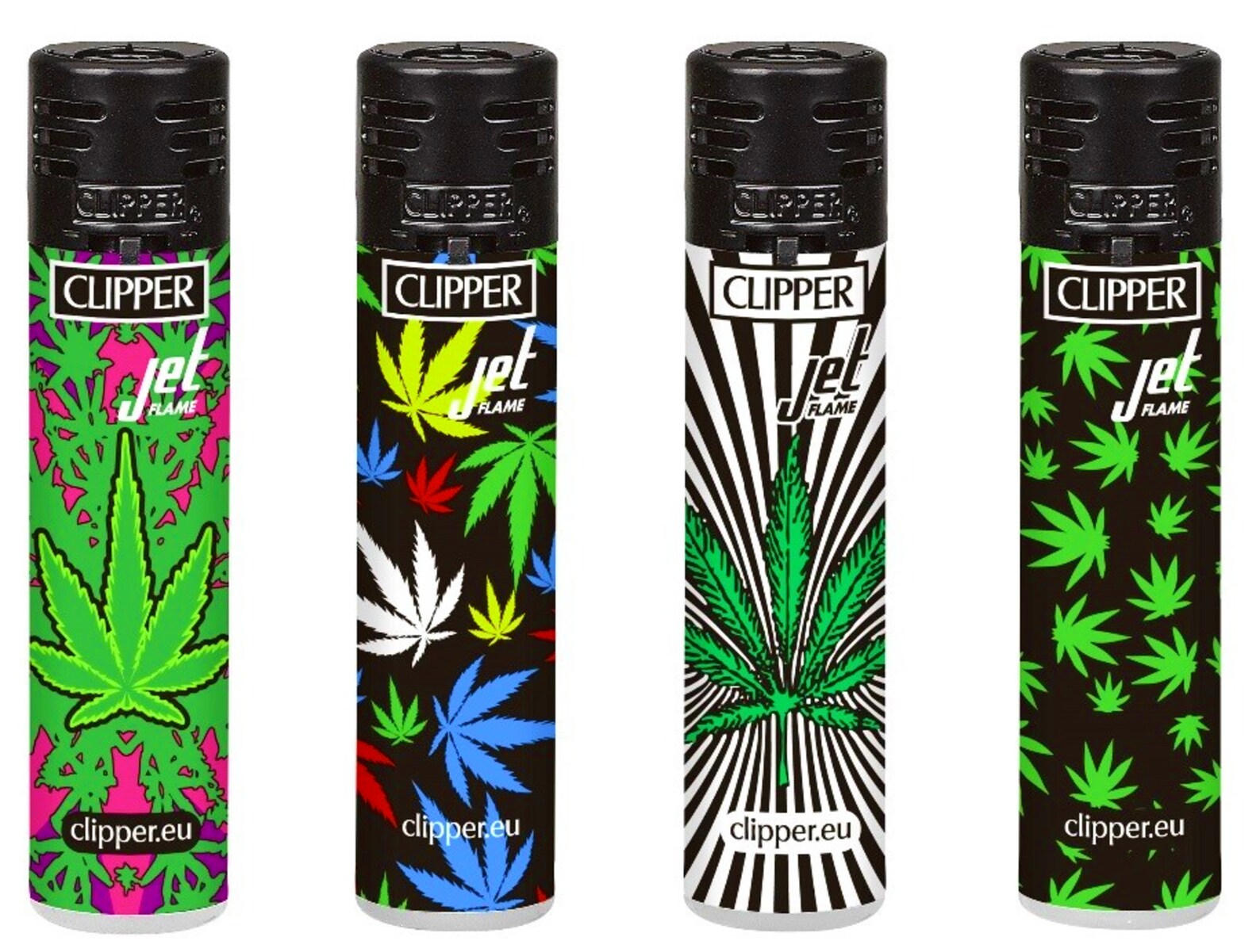4 x Colourful Weed Windproof Jet Flame Clipper Lighters Rare Etsy