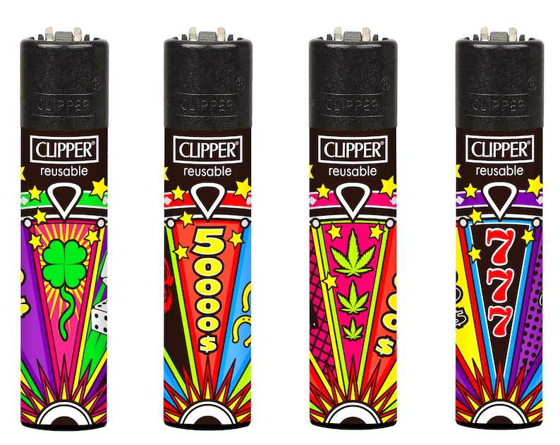 Slot Machines Rare Clipper Lighters 420 Lucky Clippers Lighter Etsy UK