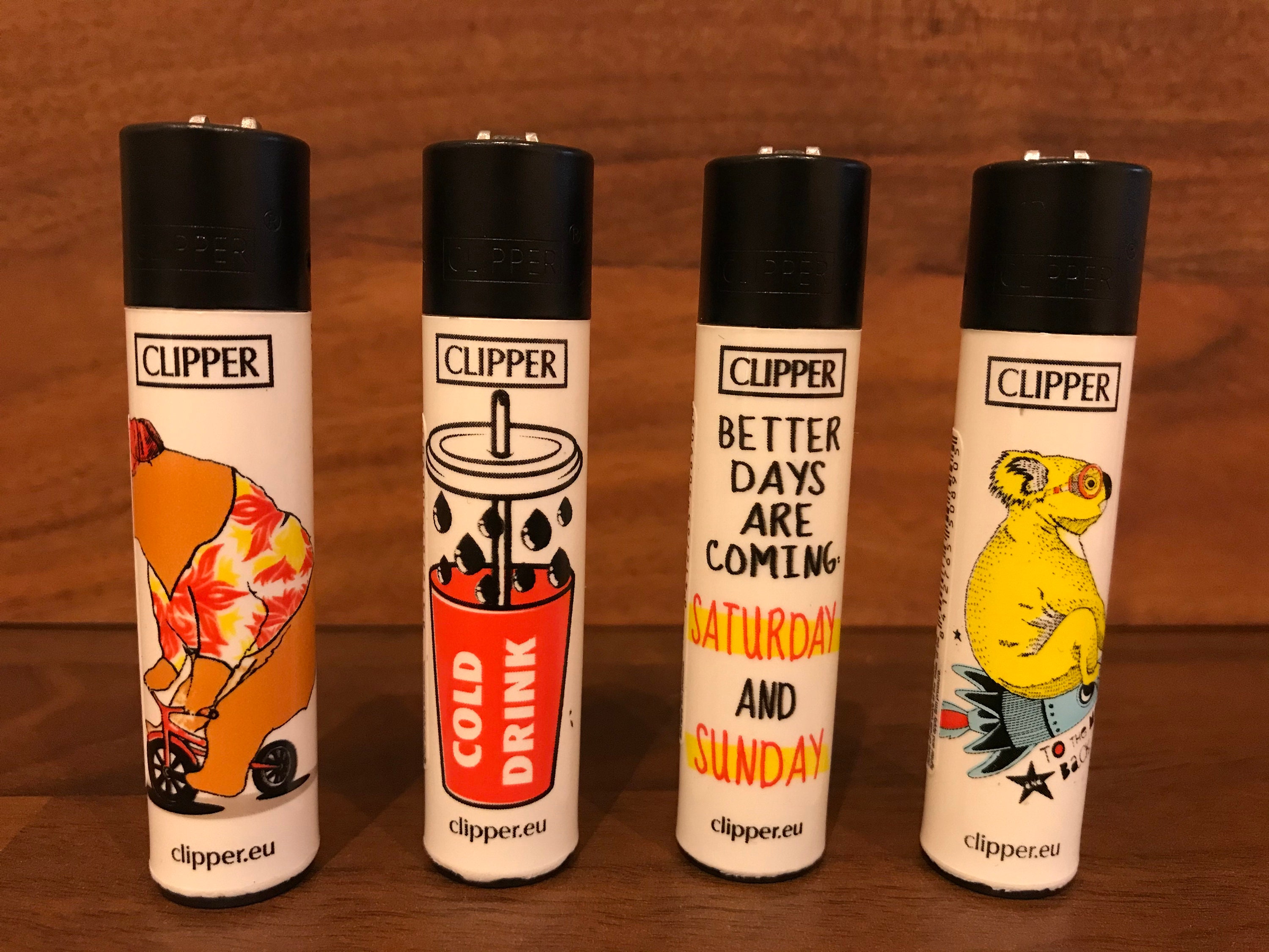 4 x Fun Mix 1 Rare Clipper Lighters Funny Cool Clippers Etsy