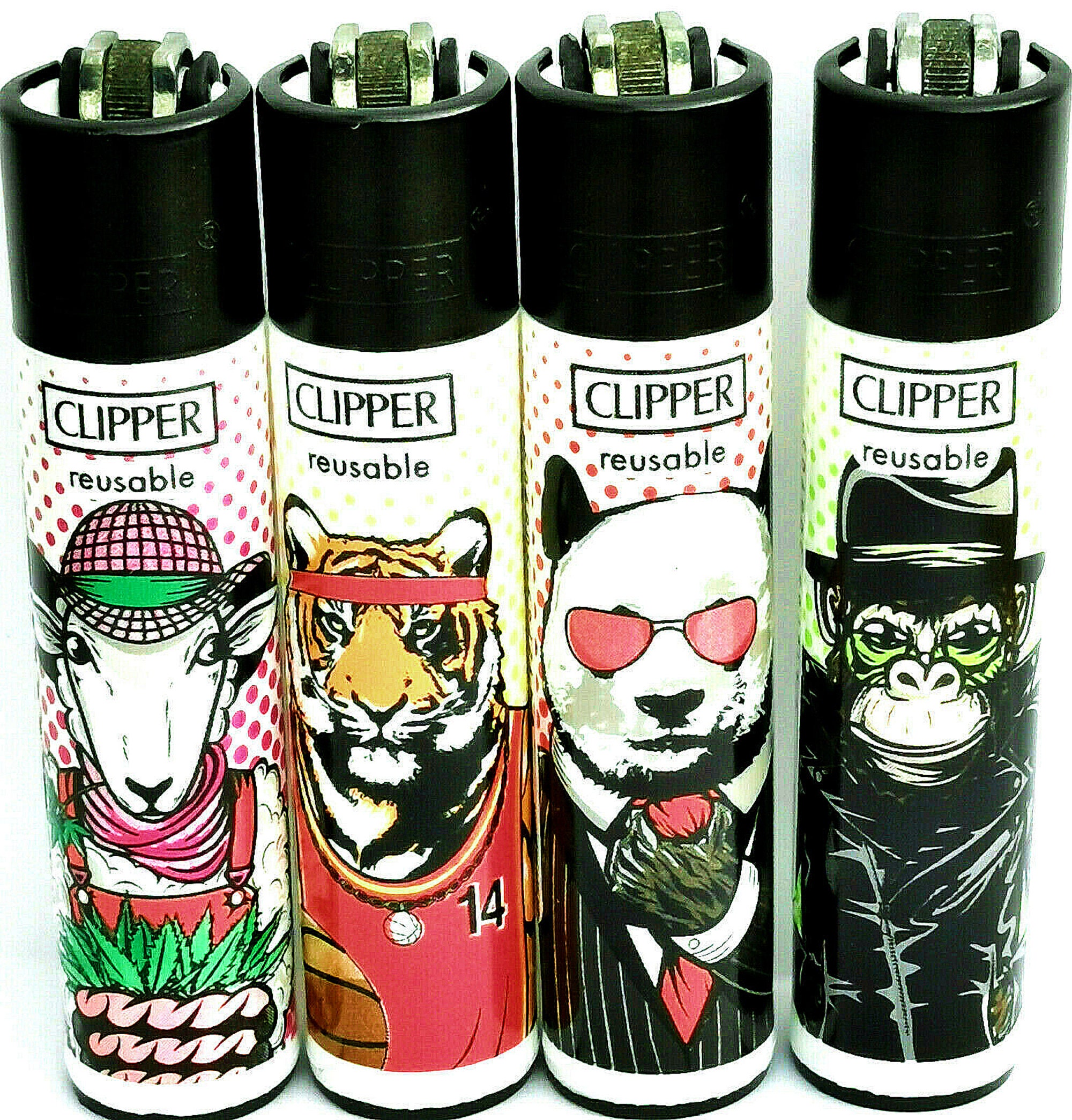 4 X Monsters RARE Clippers Lighters Funny Cool Clipper Lighter Colourful  Refillable Unique -  Israel