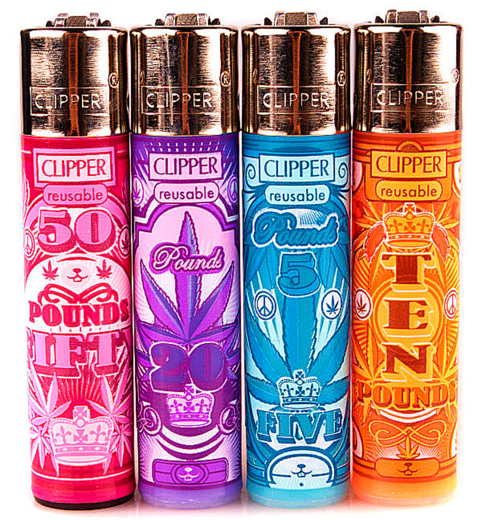 4 X Rare Pound Leaves Clippers Lighters Funny Cool Clipper Etsy UK