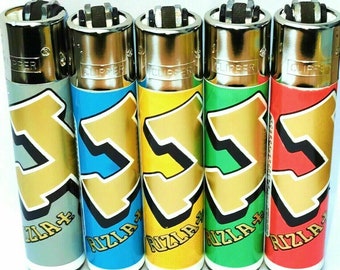 Official Rizla Rare Clipper Lighters Funny Cool Clippers Lighter Colourful Refillable Unique