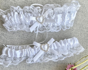 Embroidered Wedding stretch lace garter set/Bridal garter set/Crystal bridal garter/Wedding garter/wedding gift