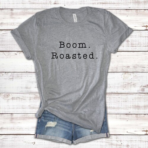 The Office Boom Roasted Funny Tshirt Dunder Mifflin Boom Etsy
