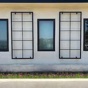 Classic Square Bar Trellis, Square Gridwall Panel, Heavy Duty Metal Trellis Wall Mounted / Staked, Plant Vertical Growth Live Wall Trellis image 6
