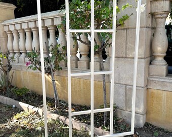 Planter Trellis Double Framed 3.5 x 2 Staked Trellis, Square Freestanding Trellis For Planted, Staked Plant Guide, Metal Planter Trellises