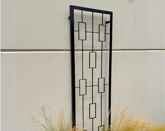 Solid Steel Panacea Trellis, Contemporary Tall Vertical Trellis Live Wall, Steel Wall Mount Vertical Gardening Gridwall Panel Garden Decor