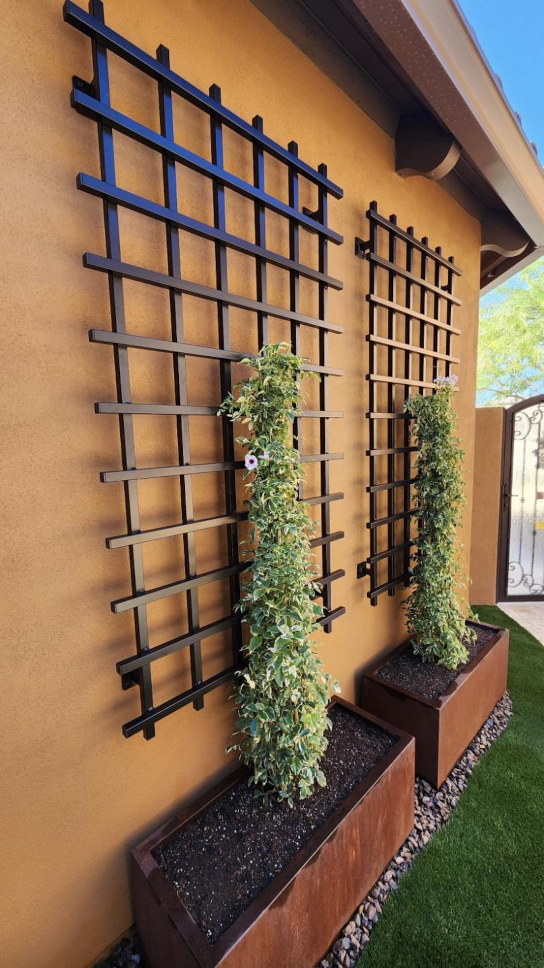 Multiple Size Trellis, Classic Square Grid Trellis, Outdoor Plant Panel ...