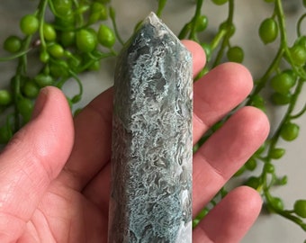 Moss Agate Tower, Self Care Crystal