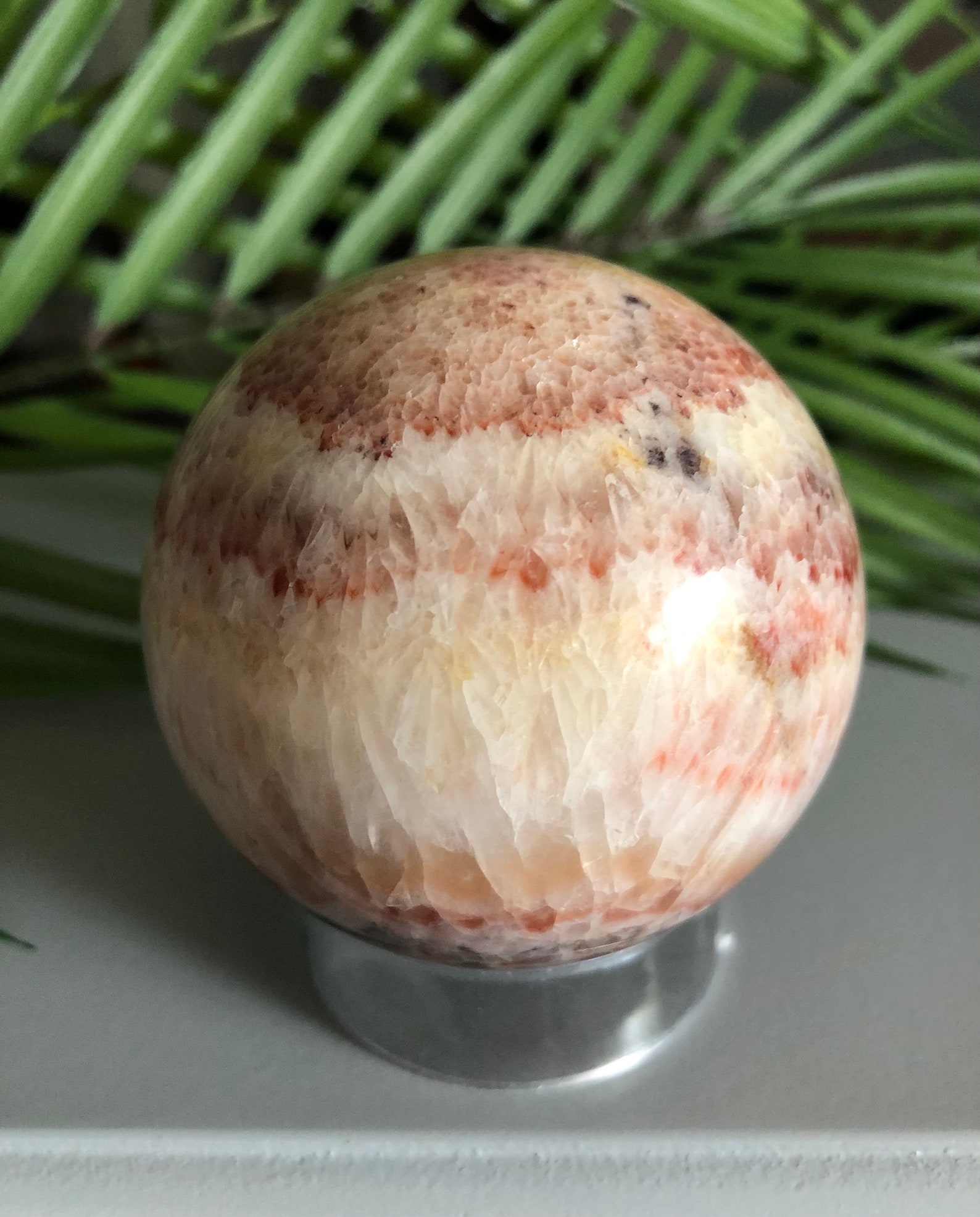 Dali Jasper Sphere, Rainbow Banded Calcite Sphere, Self Care Tool Etsy