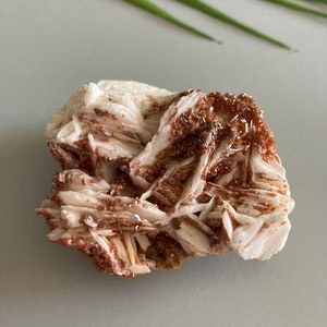 White Barite with Vanadinite Cluster, Vanadinite Crystal, Mineral Specimen