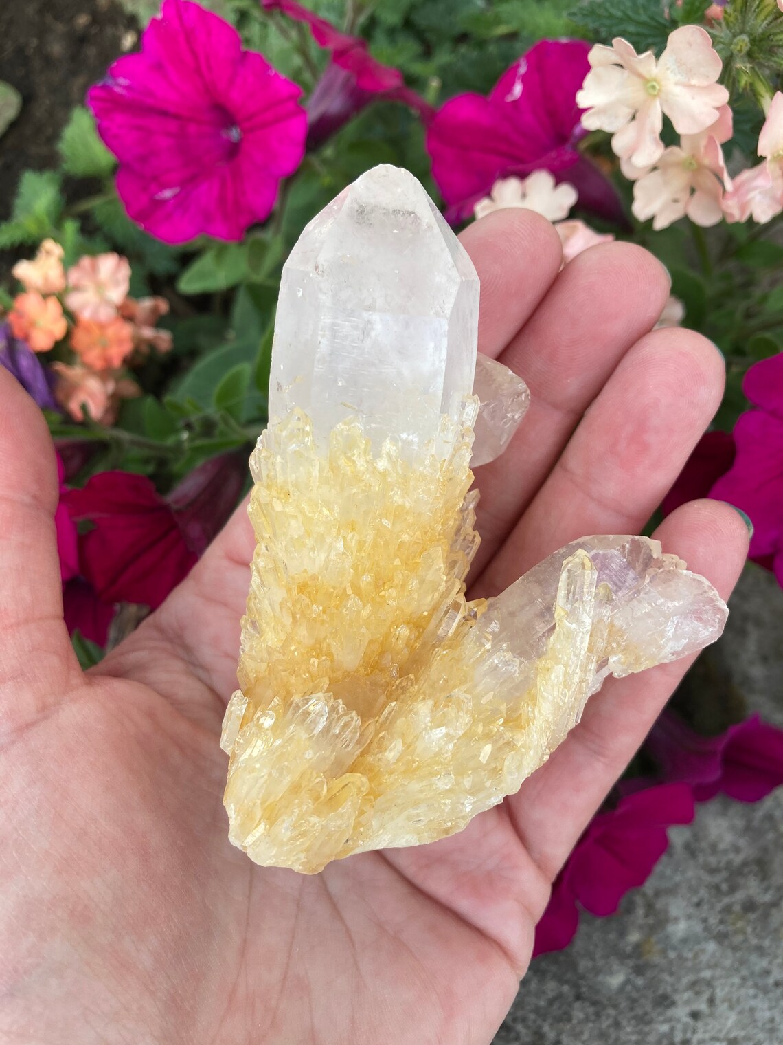 Pineapple Quartz Candle Quartz Golden Healer Quartz Etsy