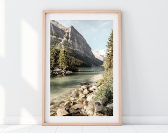 Banff Beauty, Lake Louise, Banff Alberta Photography, Art mural, Tirage d’art, Photo de voyage, Décoration intérieure, Série Autour du monde