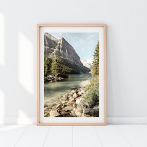 Banff Beauty, Lake Louise, Banff Alberta Photography, Wall Art, Art Print, Travel Photo, Home Decor, Around the World Series image 1