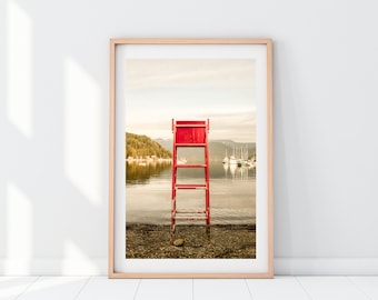 Lifeguard Lookout, Vancouver Canada Photography, Wall Art, Art Print, Travel Photo, Home Decor, Around the World Series