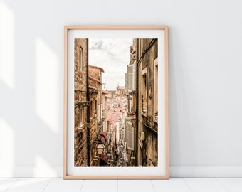 Old Town, Dubrovnik Croatia Photography, Wall Art, Art Print, Travel Photo, Home Decor, Around the World Series