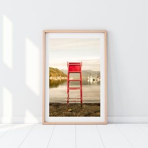 Lifeguard Lookout, Vancouver Canada Photography, Wall Art, Art Print, Travel Photo, Home Decor, Around the World Series image 1