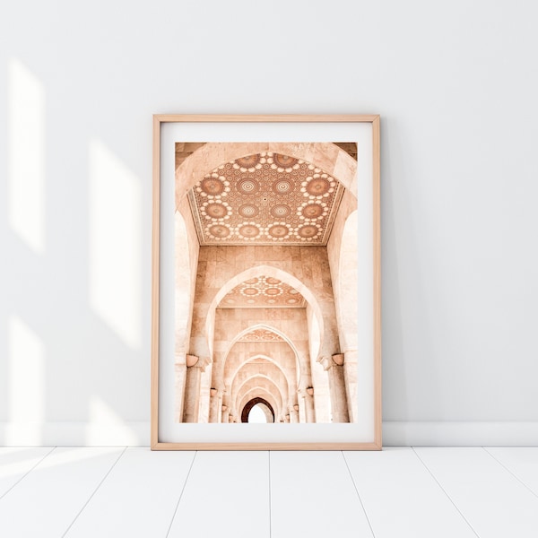 Hassan II Mosque, Casablanca Morocco Photography, Wall Art, Art Print, Travel Photo, Home Decor, Around the World Series