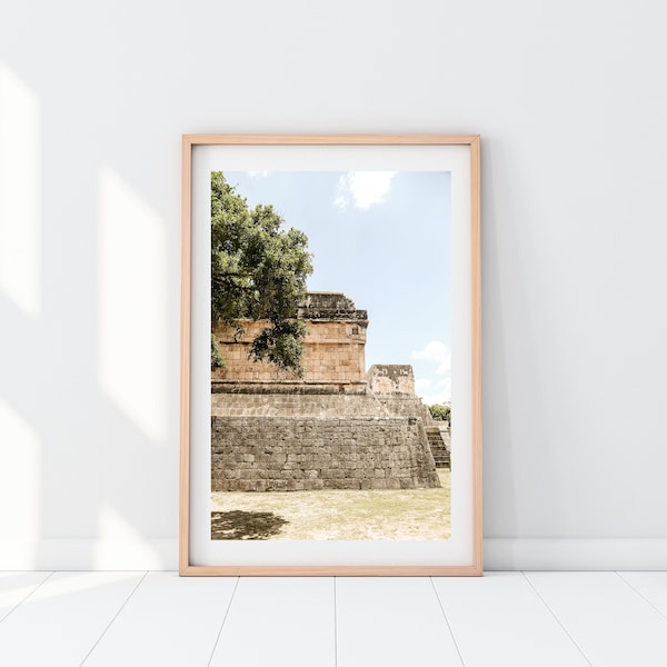 Mayan Ruins, Yucatan Mexico Photography, Chichen Itza, Wall Art, Art Print, Travel Photo, Home Decor, Around the World Series