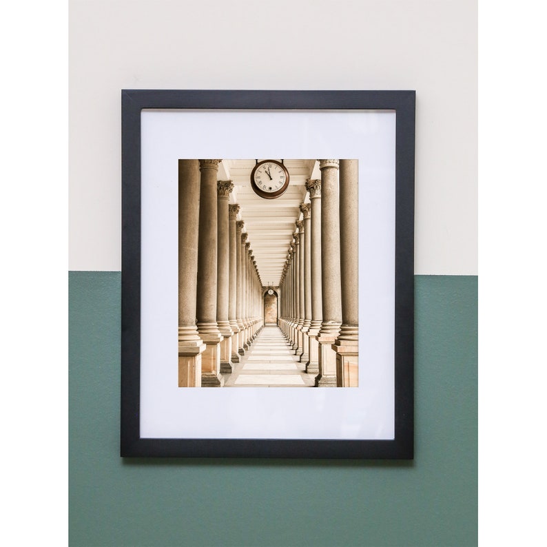 Home Decor Time Karlovy Vary Czech Republic Photography Around the World Series Clock Wall Art Travel Photo Art Print