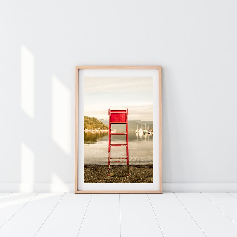 Lifeguard Lookout, Vancouver Canada Photography, Wall Art, Art Print, Travel Photo, Home Decor, Around the World Series image 1