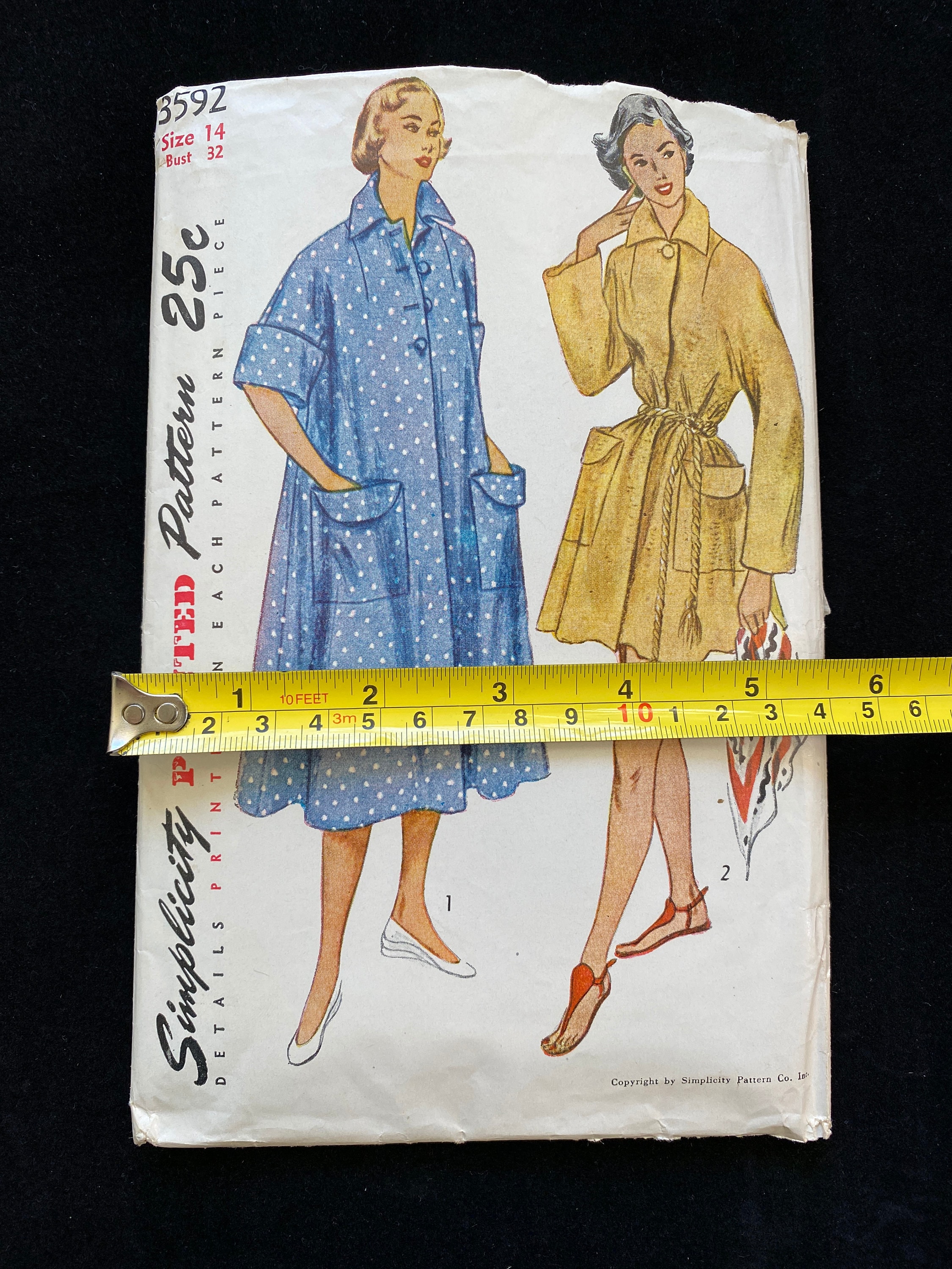 Simplicity Vintage Robe Pattern 3592 | Etsy