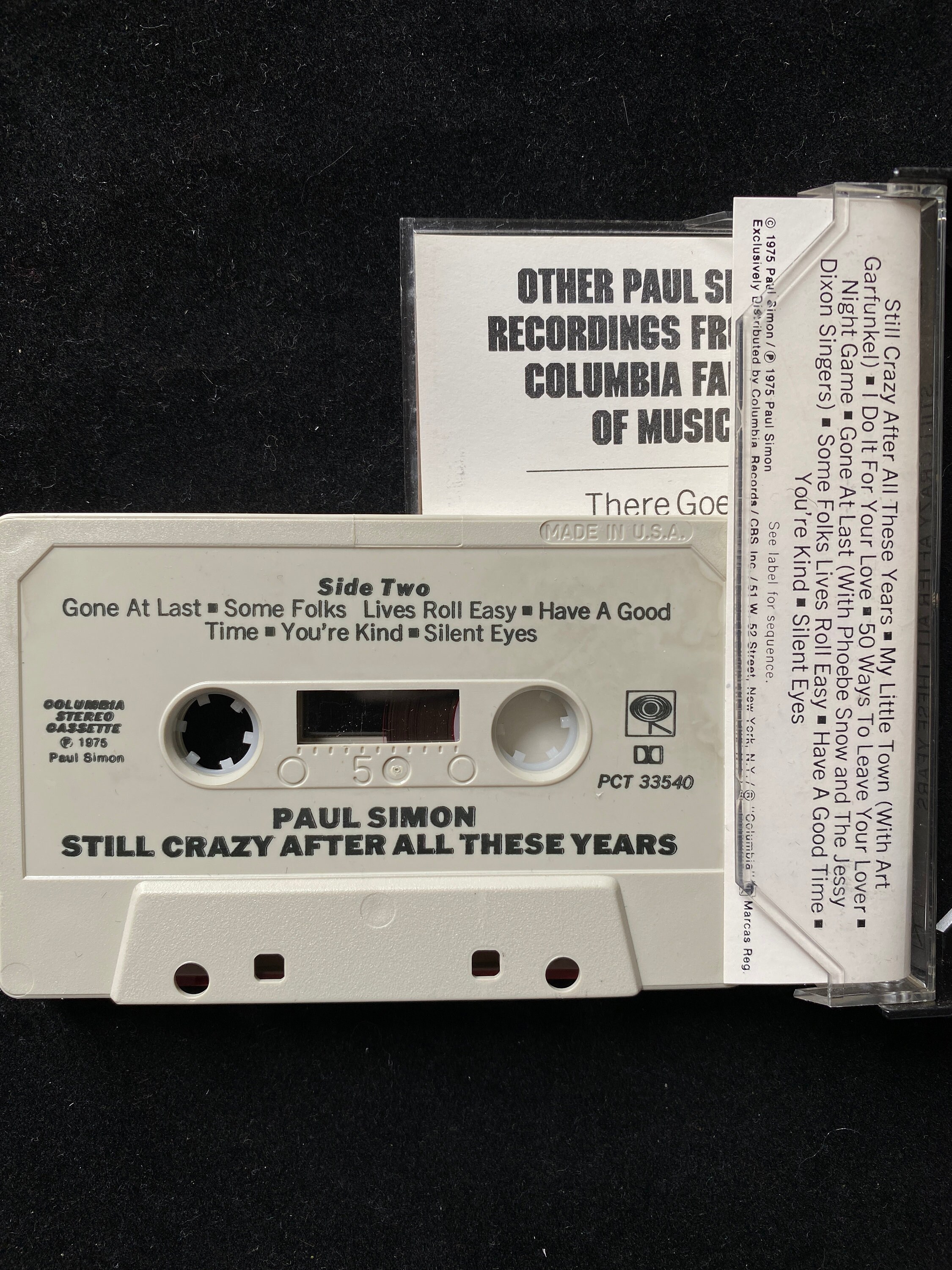 Paul Simon Collection of Three Cassette Tapes (incl