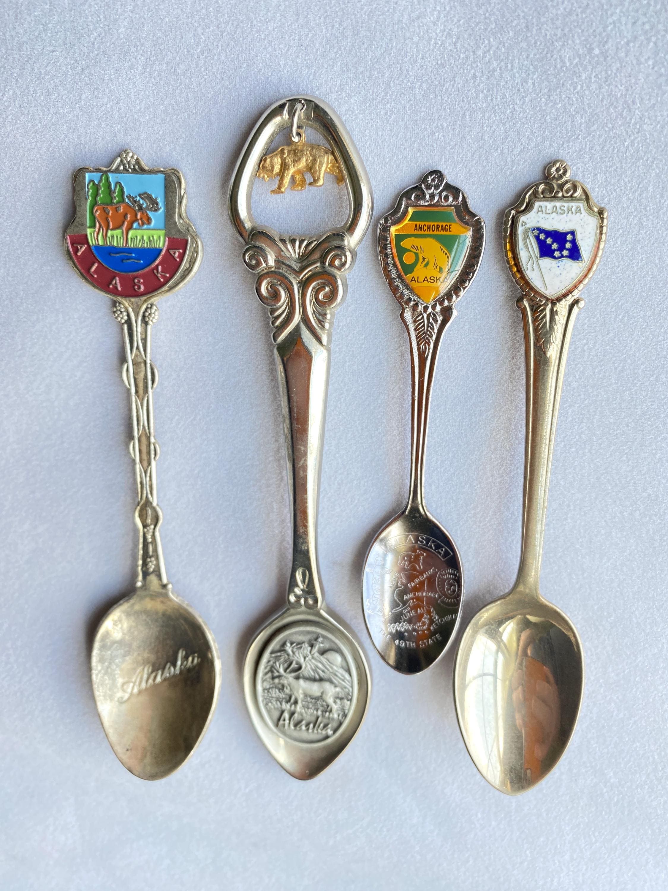 【む63】アラスカ州　記念スプーン む63】アラスカ州 記念スプーン む63】アラスカ州 記念スプーン