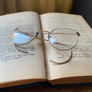 Old Pair of Round Gold Ful Vue Vintage Eyeglasses