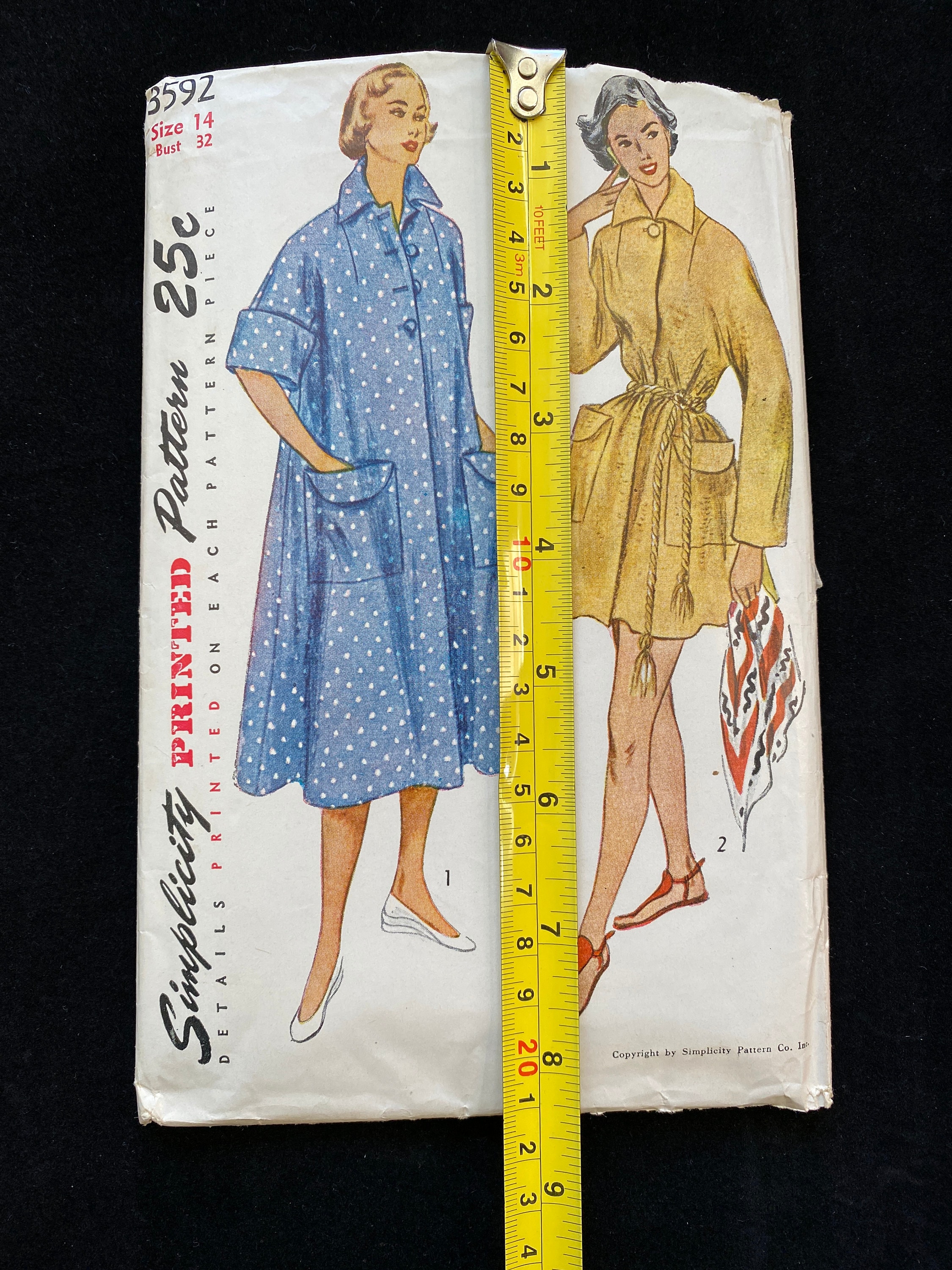Simplicity Vintage Robe Pattern 3592 | Etsy