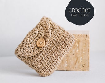 Classic Coin Purse with Button Digital Crochet Pattern PDF