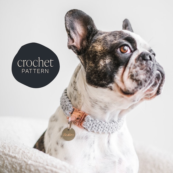 Coventry Dog Collar Digital Crochet Pattern PDF