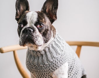 Boston Dog Sweater Digital Crochet Pattern PDF Canada