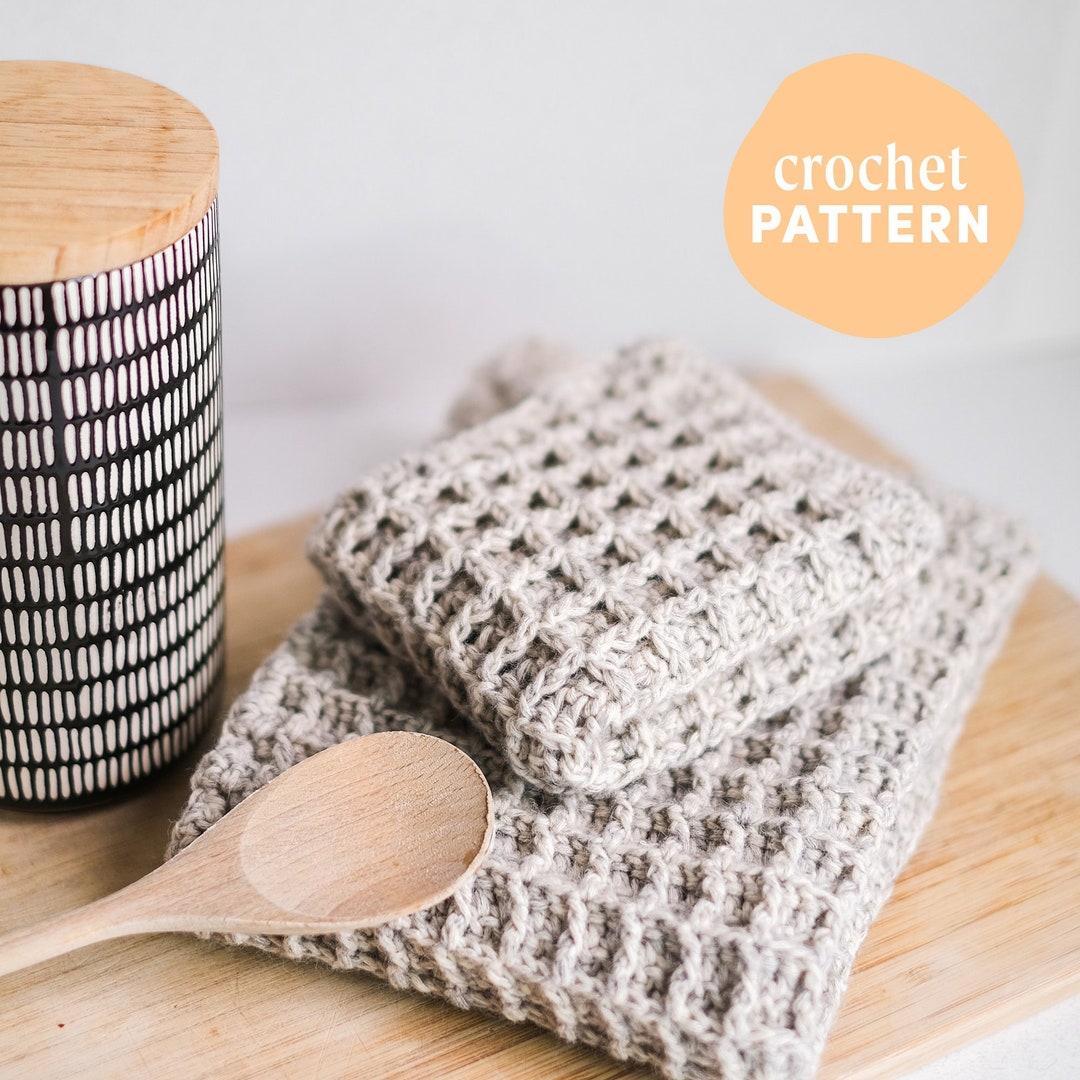 York Tea Towel Set Digital Crochet Pattern PDF Etsy