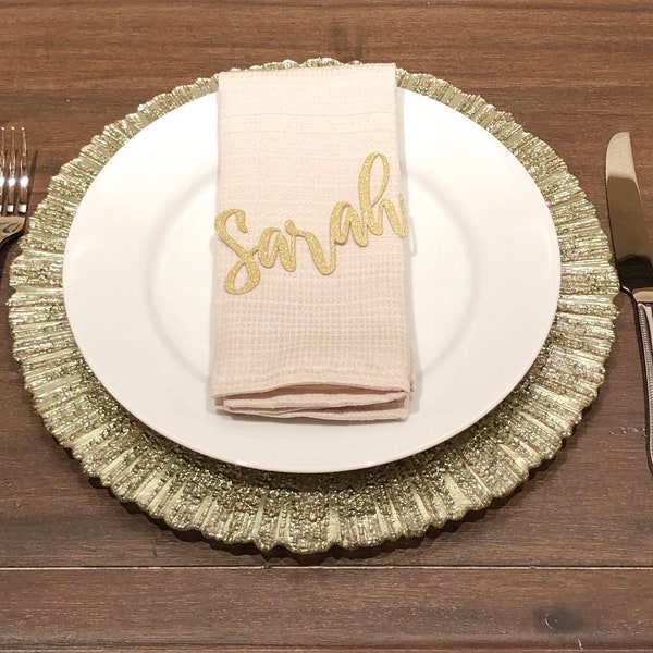 Wedding Place Cards, Gold Glitter Place Name, Custom Wedding Table Decorations, Personalized Table Name Cards, Event Decorations