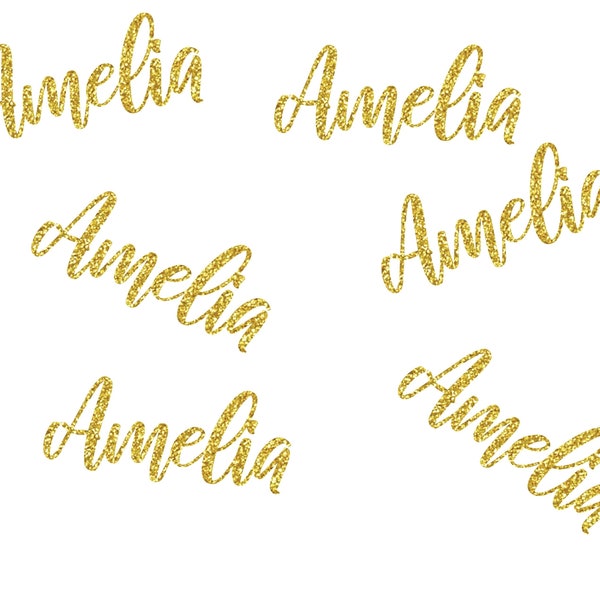 Custom Name Confetti, Personalized Party Decorations, Custom Text Confetti, Custom Table Scatter, Double-sided Glitter Table Decorations