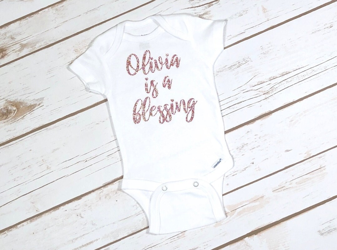 Custom Baby Girl Coming Home Outfit Custom Glitter Baby Name Etsy