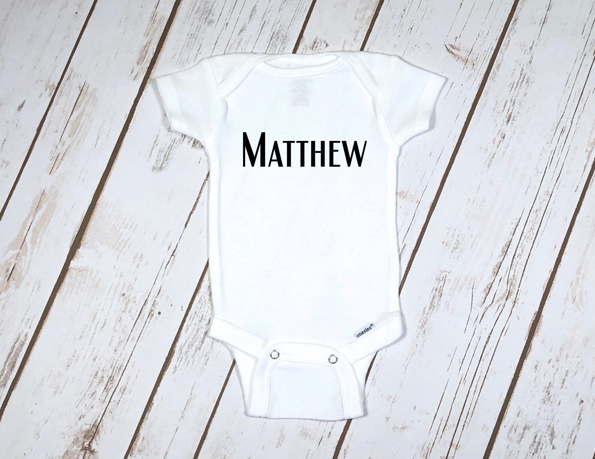 Custom Baby Boy Name Onesie® Baby Boy Onesie® Personalized Etsy