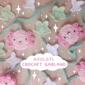 Axolotl Crochet Garland