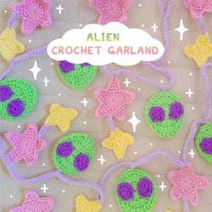 Alien Crochet Garland