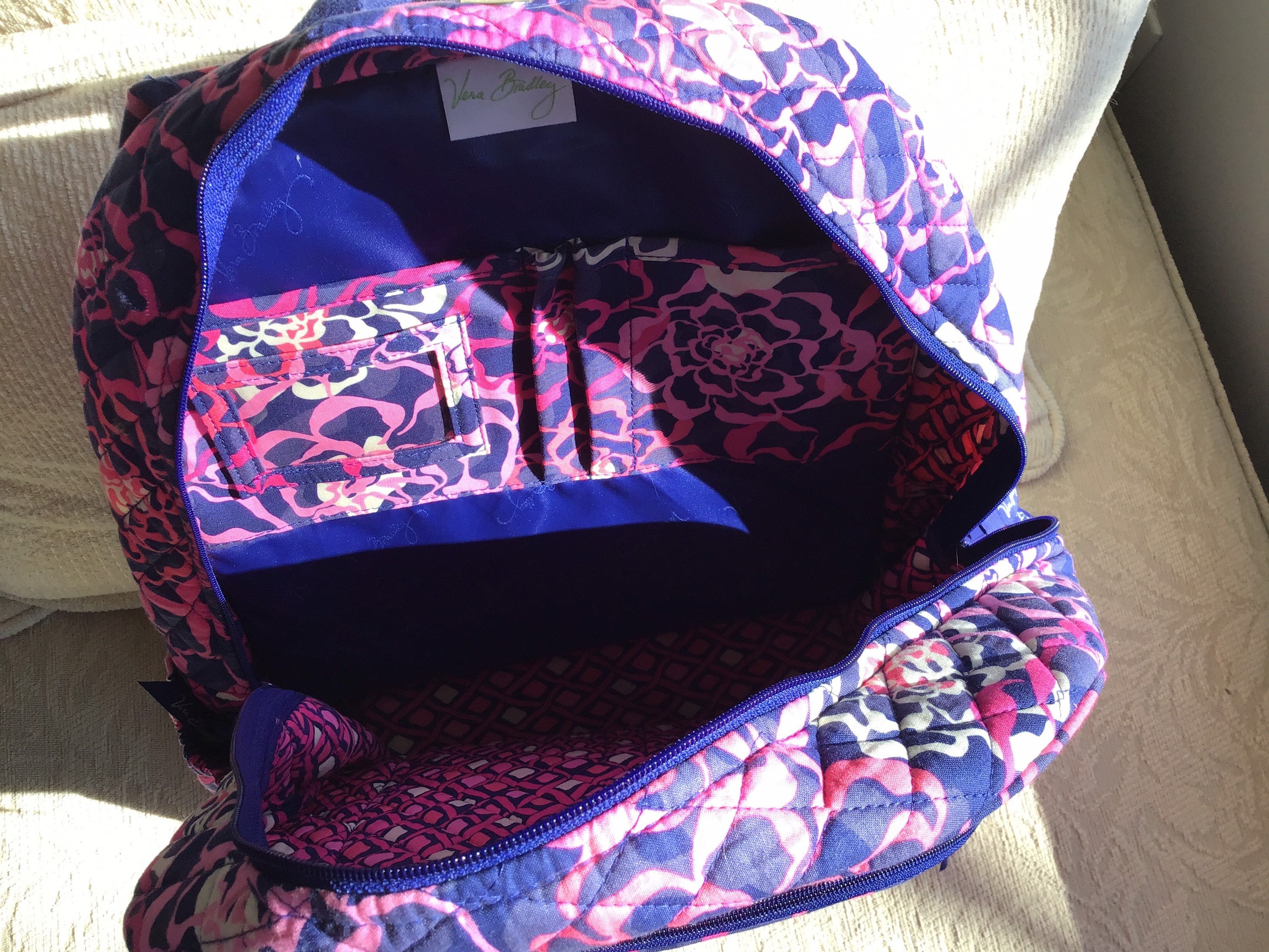 Vera Bradley XL Backpack in the katalina Pink Pattern With - Etsy