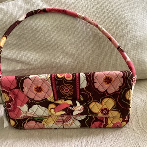 Monedero Vera Bradley "Knot Just a Clutch" con patrón retirado "Buttercup" del invierno de 2010